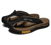 Men's casual sandals, beach walking flip flops, indoor and outdoor