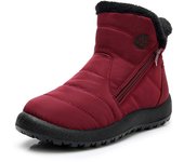 Botas de nieve lona engrosada madre zapatos de algodón botas cortas botas de algodón antideslizantes
