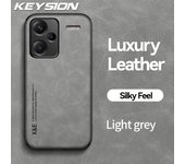 KEYSION Luxury Retro Leather Case for Redmi Note 13 Pro 5G Soft Silicone Shockproof Phone Back Cover for Redmi Note 13 Pro+ 5G
