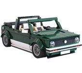 Retro Car Building Blocks Set Toys, Classic Sports Car Coupe Racer Adult Creative Toy Collectible Models for Boys and Girls
