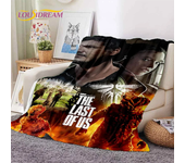 The Last of Us Horror Game TV Joel Pedro Flannel Blanket for Beds Bedroom Sofa Picnic,Throw Blanket for Outdoor Leisure Nap Gift