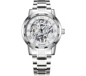 Reloj mecánico de moda para hombres reloj mecánico manual fondo transparente reloj hollow