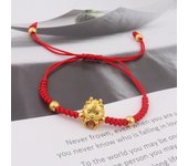 2024 Red Lucky Beaded Bracelet for Women Chinese Style Zodiac Dragon Handmade Rope Bracelet Good Luck Amulet Friendship Jewelry