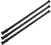 3PCS Spring Curtain Rods 16 to 28 Inch Tension Rod Spring Curtain Rod Adjustable Curtain Rod Expandable Curtain Rod