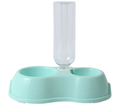 cat bowl Dog bowl automatic drinking and feeding one double bowl cat food bowl drinking bowl pet supplies