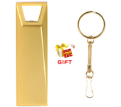 JASTER Free custom logo Trapezoidal hole USB Flash Drive 128GB Free key ring Metal Memory stick 64GB Creative gift Pen drive 8GB