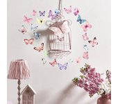 Pegatinas De Pared Con Mariposas De Acuarela Para Decoración De Habitaciones Infantiles Y Dormitorios Estilo Clásico PVC Colorido Decoración Para Sala De Estar Y Dormitorio De Bebé