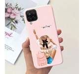 For Funda Samsung Galaxy A12 Ultra Thim Sofu-Touch Matte Liquid Silicone Soft Bumper cover on samsung a12 a125f a 12 galaxy case