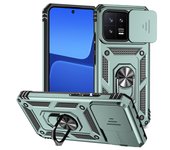 Full Cover For Xiaomi 13 Case For Xiaomi 13 Bumper Push Window Magnetic Phone Holder Back Case For Xiaomi 13 Case 6.36 inch