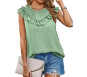 Women's Shirt and Blouse Solid Color Summer Female Tops M Cute Elegant Korean Style Aesthetic Social Sale Of Clothing Sales Tall