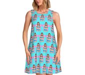 Fashion Customized Album MP3 E-Emilia Poster Women's Sleeveless Sun Skirt Leisure Travel Bag Beach Wear
