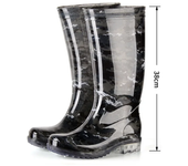 Botas De Lluvia De Tubo Medio Para Hombre Botas De Agua Nuevo Material Zapatos De Goma Zapatos De Trabajo