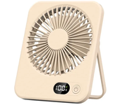 Mini ventilador portátil USB de escritorio, enfriamiento rápido, flujo de aire fuerte, funcionamiento silencioso, viento ajustable de 4 velocidades, ventiladores ultrafinos de pie