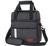 DENUONISS Multifunction Double Layer 9L Large Capacity Portable Lunch Bag Beach Cooler Thermal Bag Ice Box Cooler Bag