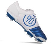 Mens High Tops Soccer Shoes FG Cleats Firm Ground Trainers Red Blue Football Boots