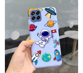 For Samsung Glaxy M33 5G Case SM-M336B Matte Soft Silicone Back Cover On Funda Samsung M33 M 33 Dinosaur Cute Cat Bumper Etui