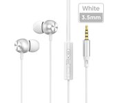 All Compatible Wired Headset Metal Soundproof Waterproof Sweat Resistant Sports Earphones High Definition Voice Call game Earphone Compatible with All Type-C 3.5MM Interface Mobile