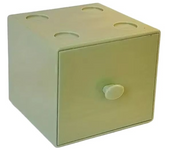Drawer Style Desktop Macaron Storage Box Candy Color Square Building Block Pencil Box Free Combination Stackable Organizer