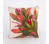Luxury Embroidery Country Style Floral Pillows Case Sunflower Daisy Narcissus Embroidered Thick Linen Cushions Farmhouse Decor