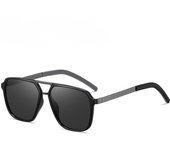 Gafas de sol polarizadas para conducir, gafas de sol con marco grande de metal para hombres de moda que cambian de color al aire libre