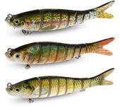 3PCS Swimbait 11g 16g 27g Multi Joint Lure Sinking Pencil Bionic Swimming Pesca Bass Treble Hook Carp Fishing Tackle Hard Bait