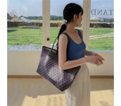 Dog Goyar-Bolso de hombro grande para mujer, bolsa de mano de cuero A +++, de gran capacidad, para compras, de diseñador