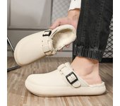 Winter Waterproof Slippers Men Women Closed Toe Warm Home Slippers Shoes Work Clogs