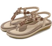 Sandalias planas de verano para mujer,Zapatos tejidos de playa