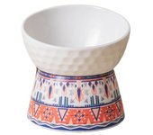 Ceramic Cat Bowl Creative Multi-use Dog Food Feeding Basin Slanted/Flat Mouth Anti Tipping Pet Drinking Feeder Water Container