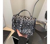 Bolso de mano Pequeño para Mujer, Bolso de mano Vintage, Diseño de Marca, Patrón de Leopardo, Bandolera para Mujer