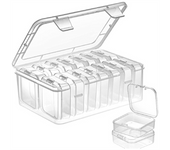 Small Storage Box with Lid Small Plastic Clear Box Plastic Storage Container Box Empty Mini Organiser for Small Items