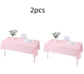 1pc Reusable Tablecloths 137x183cm BPA Free Plastic Dining Table Cover Cloth for Parties Picnic Camping Disposable Tablecloths