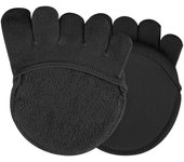 2Pcs=1Pair Toe Separator Foot Care Half Insoles Five Finger Socks Pads Bunion Sleeve Protector Hallux Valgus Forefoot For Women