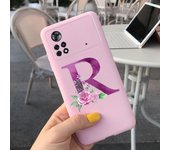 For Xiaomi Poco X4 Pro 5G Case Soft Letters Alphabet Painted Phone Cover For Xiaomi Poco M4 Pro 4G Funda PocoX4 M4 Pro 2022 Capa