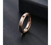 4Mm6mm8mm anillo liso anillo brillante doble biselado, anillo de acero de titanio de acero inoxidable joyería de mano europea y americana