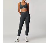 ALO  yoga set con cojín sujetador chaleco ajuste desnudo sensación de elevación de cadera media running pantalones de fitness