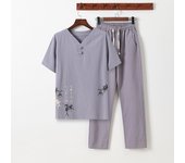 Men's Chinese style clothing Men Liinen Hanfu Tai Chi Uniform Shirt