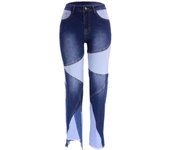 Denim Pants for Women Stretch Flared Trousers Splicing Hippie Wide Leg 2025 Fashion Womens Flare Jeans Wholesale Streetwear Emo
