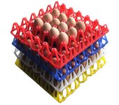 2Pcs Poultry Equipment Plastic 30 Grids Eggs Tray Dedicated Breathable Farm Egg Container Stackable Egg Holders Home
