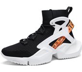 Calcetines altos de verano para hombre, zapatos informales transpirables con aumento de altura novedad