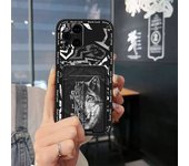 Fashion Design Shockproof Phone Case For OPPO Find X3/X3 Pro TPU Dirt-resistant Graffiti Full wrap Cartoon Card slot