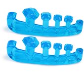 2Pcs=1Pair Fingers Gel Splitter Corrector Thumb Eversion Separator Five Toe Separation Overlapping Toe Foot Care Pain Relif