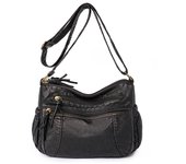 Señoras de cuero de la vendimia Cowboy Bolsa,Hobo Bolsa,Grande,Crossbody Bolsa de hombro,Bolso Casual,Cartera,Vintage Bolsa de hombro,Cien de gran capacidad