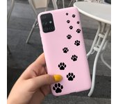 For Samsung Galaxy A51 A71 Phone Case Cute Cartoon Soft Silicone Back Cover For Samsung A51 A515F A71 A715F Candy Color Bumper
