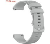20 22mm Soft Leather Watch Strap 3 Band Forerunner 265 255 165 Music Vivoactive 4 For Garmin Venu Sq 2 Bracelet
