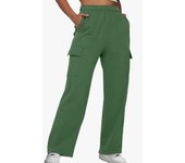 Women's New Workwear Pants Solid Color High Waist Slimming Design Feel Pocket Straight Leg Wide Leg Loose Pants