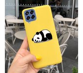For Samsung Glaxy M33 5G Case SM-M336B Matte Soft Silicone Back Cover On Funda Samsung M33 M 33 Dinosaur Cute Cat Bumper Etui