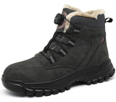 Botas de seguridad para el trabajo para hombre, botas de seguridad impermeables, zapatos de trabajo ligeros con punta de acero Industrial, zapatos de seguridad protectores para hombre, talla 48