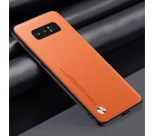 Lujo pu funda de cuero para Samsung Galaxy note 8 contraportada mate silicona protección completa caja del teléfono para Samsung