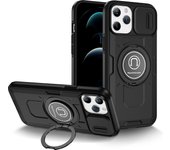 Camera Lens Protector Phone Case For Google Pixel 7 8 Pro 8A Ring Stand Shockproof TPU+PC Armor Hybrid Case